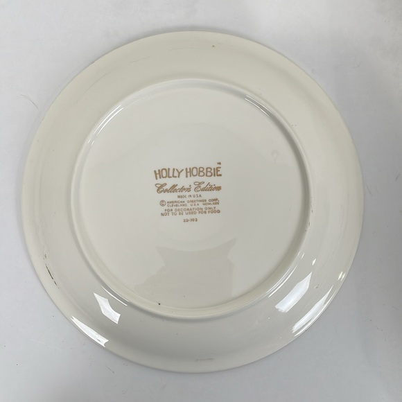 Holly Hobbie Decorative Plate 1972 Collector's Edition American Greeting Corp. - Picture 5 of 6